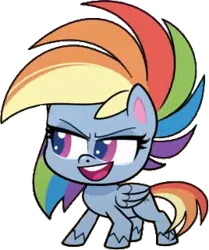 Size: 268x320 | Tagged: safe, artist:pascalmulokozi2, derpibooru import, edit, edited screencap, screencap, rainbow dash, pegasus, pony, my little pony: pony life, spoiler:pony life s02e18, communication shakedown, female, image, mare, not a vector, png, simple background, solo, transparent background