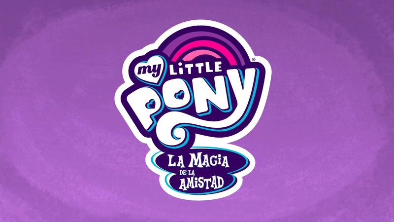 Size: 1920x1080 | Tagged: safe, derpibooru import, screencap, abstract background, fim logo, image, intro, logo, my little pony logo, no pony, png, spanish, title card