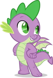 Size: 1280x1884 | Tagged: safe, artist:frownfactory, derpibooru import, edit, vector edit, spike, dragon, dragon wings, hand on hip, image, png, smiling, vector, wings