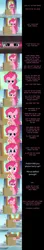 Size: 2000x11301 | Tagged: safe, artist:mlp-silver-quill, derpibooru import, pinkie pie, rarity, earth pony, pony, box, breaking the fourth wall, comic, cute, fourth wall, image, observation, offscreen character, png, solo