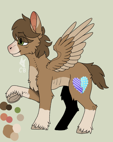 Size: 480x600 | Tagged: safe, artist:cackling-beast, derpibooru import, oc, oc:daydream, brown, brown coat, brown mane, fluffy, image, png