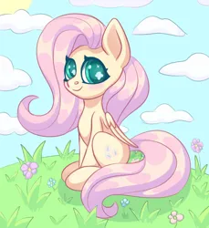 Size: 1174x1280 | Tagged: safe, artist:kutemango, derpibooru import, fluttershy, pegasus, pony, chibi, colored, colorful, cute, image, jpeg