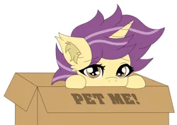 Size: 4092x2893 | Tagged: safe, artist:sadpanda1268, derpibooru import, oc, unofficial characters only, pony, box, image, png, pony in a box