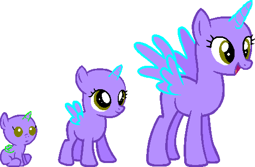 Size: 511x335 | Tagged: safe, artist:softybases, derpibooru import, oc, unofficial characters only, alicorn, pony, age progression, alicorn oc, baby, baby pony, bald, base, female, filly, foal, horn, image, mare, older, open mouth, open smile, png, simple background, smiling, spread wings, transparent background, trio, trio female, wings