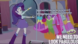 Size: 2000x1125 | Tagged: safe, derpibooru import, edit, edited screencap, editor:quoterific, screencap, rarity, equestria girls, equestria girls (movie), image, png, solo