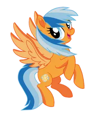 Size: 776x1030 | Tagged: safe, artist:ncolque, derpibooru import, oc, oc:sunlight mist, pegasus, pony, derpibooru community collaboration, 2024 community collab, flying, image, png, smiling