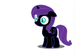 Size: 548x396 | Tagged: safe, artist:jovey4, derpibooru import, oc, oc:nyx, alicorn, pony, alicorn oc, animation in the source, double rainboom puppet, eye shrink, female, filly, filly oc, flash puppet, floppy ears, foal, folded wings, horn, image, png, preview, scrunchy face, shadow, simple background, slit pupils, solo, spread wings, white background, white sclera, wings