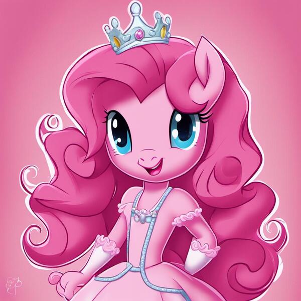 Size: 1024x1024 | Tagged: safe, ai content, artist:princessoflovepinkyt, derpibooru import, pinkie pie, image, jpeg, princess pinkie pie