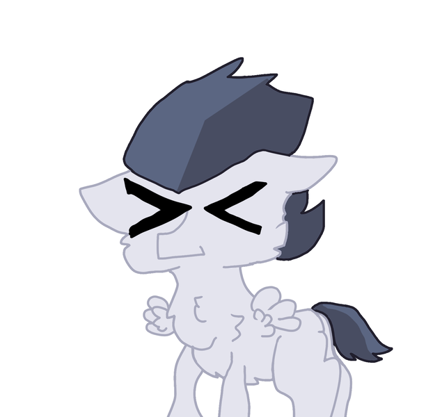 Size: 1568x1538 | Tagged: safe, artist:sweetsterty, derpibooru import, rumble, pegasus, pony, ><, butt, cheek fluff, chest fluff, colt, cute, eyes closed, foal, image, male, png, rumblebetes