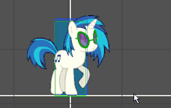 Size: 316x200 | Tagged: safe, artist:alethila, derpibooru import, vinyl scratch, pony, fighting is magic, animated, background pony, female, fighting is magic aurora, g4, game, game screencap, gif, gray background, guitar, image, musical instrument, simple background