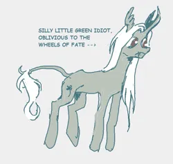 Size: 657x622 | Tagged: safe, artist:trollfuneral, derpibooru import, oc, oc:hazel hooves, unofficial characters only, pony, unicorn, curved horn, horn, image, leonine tail, male, png, simple background, snaggletooth, solo, stallion, tail