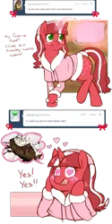 Size: 1199x2400 | Tagged: safe, artist:redintravenous, derpibooru import, oc, oc:red ribbon, pony, unicorn, ask red ribbon, cake, female, food, heart, heart eyes, image, mare, png, solo, wingding eyes