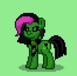 Size: 393x387 | Tagged: safe, derpibooru import, pinkie pie, oc, oc:toxic pinkamena, oc:toxicpie, unofficial characters only, pony, pony town, alternate universe, angry, clothes, elements of poison, female, image, jpeg, monster, pinkamena diane pie, scarf