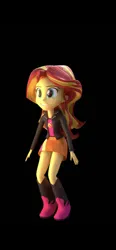 Size: 1170x2532 | Tagged: artist needed, source needed, safe, artist:creatorofpony, derpibooru import, sunset shimmer, equestria girls, image, png, solo, squatting