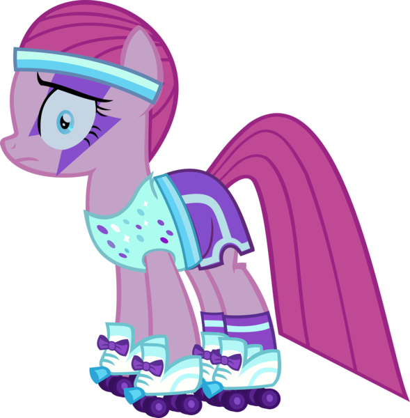 Size: 3015x3073 | Tagged: safe, artist:retroponybro, derpibooru import, edit, edited screencap, screencap, pinkie pie, earth pony, pony, scare master, clothes, costume, female, headband, image, inkscape, looking at you, mare, nightmare moon costume, nightmare night, pinkamena diane pie, png, roller skates, simple background, skates, solo, transparent background, vector