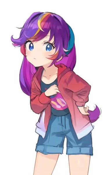 Size: 382x600 | Tagged: safe, ai content, artist:robertsonskywa1, machine learning assisted, machine learning generated, ponerpics import, sunny starscout, human, equestria girls, g5, anime, clothes, equestria girls-ified, g5 to equestria girls, generation leap, image, jpeg, pinegraph.ai