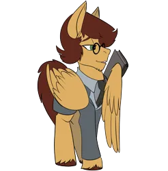 Size: 2125x2160 | Tagged: safe, artist:brainiac, derpibooru import, oc, oc:type writer, unofficial characters only, pegasus, pony, image, male, png, simple background, solo, stallion, transparent background