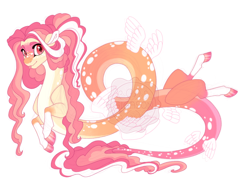 Size: 3600x2700 | Tagged: safe, artist:gigason, derpibooru import, oc, oc:animalia, draconequus, female, image, magical threesome spawn, multiple wings, parent:discord, parent:fluttershy, parent:pinkie pie, png, simple background, solo, tongue out, transparent background, wings