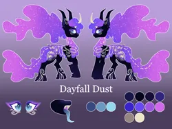 Size: 8000x6000 | Tagged: safe, artist:crazysketch101, derpibooru import, oc, oc:dayfall dust, unofficial characters only, pony, unicorn, absurd resolution, bone, closed species, commission, eyebrows, female, gradient background, horn, image, mare, png, reference sheet, solo, unicorn oc, unshorn fetlocks
