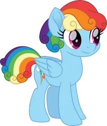 Size: 1355x1600 | Tagged: safe, artist:cloudy glow, artist:cloudyglow, derpibooru import, rainbow dash, pegasus, pony, 1963, barbie, barbie hair, female, g4, image, mare, png, simple background, solo, transparent background