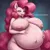 Size: 1920x1920 | Tagged: suggestive, ai content, derpibooru import, machine learning generated, pinkie pie, anthro, big breasts, breasts, huge breasts, image, implied rainbow dash, jpeg, pinkie pred, preydash, vore