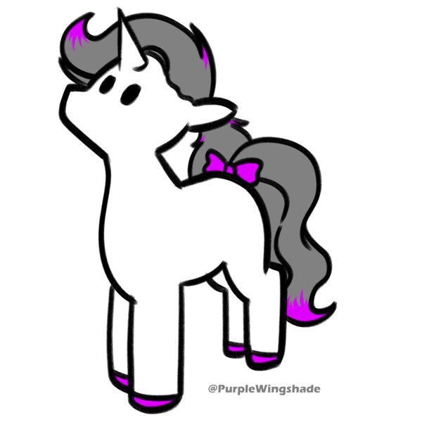 Size: 3000x3000 | Tagged: safe, artist:purple wingshade, derpibooru import, oc, oc:hazel radiate, unofficial characters only, pony, unicorn, bow, cute, female, image, mare, multicolored hair, png, small, solo, solo female