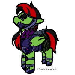 Size: 3000x3000 | Tagged: safe, artist:purple wingshade, derpibooru import, oc, oc:lightning weather, unofficial characters only, pegasus, pony, armor, image, male, multicolored hair, png, solo, solo male, stallion