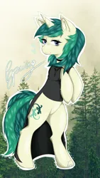Size: 720x1280 | Tagged: safe, artist:toxikil, derpibooru import, oc, oc:spring starflower, unofficial characters only, pony, unicorn, adorasexy, choker, cute, female, image, jpeg, sexy, solo, trans female, transgender