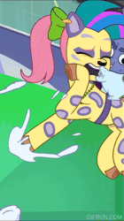 Size: 337x600 | Tagged: safe, derpibooru import, official, screencap, posey (g5), sunny starscout, earth pony, pony, g5, my little pony: tell your tale, spoiler:g5, spoiler:my little pony: tell your tale, spoiler:tyts01e70, animated, gif, image, youtube shorts