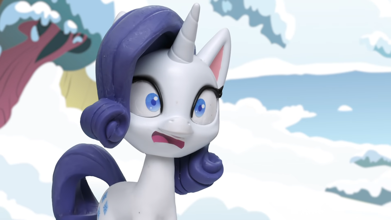 Size: 1920x1080 | Tagged: safe, derpibooru import, screencap, rarity, pony, unicorn, my little pony: pony life, my little pony: stop motion short, cute, distressed, funny, image, png