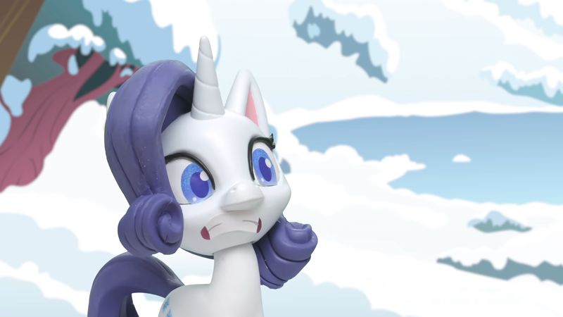 Size: 1920x1080 | Tagged: safe, derpibooru import, screencap, rarity, pony, unicorn, my little pony: pony life, my little pony: stop motion short, cringing, cute, image, png