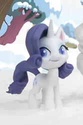 Size: 1066x1606 | Tagged: safe, derpibooru import, edit, edited screencap, screencap, rarity, pony, unicorn, my little pony: pony life, my little pony: stop motion short, breaking the fourth wall, cute, image, looking at you, png, smiling, smiling at you