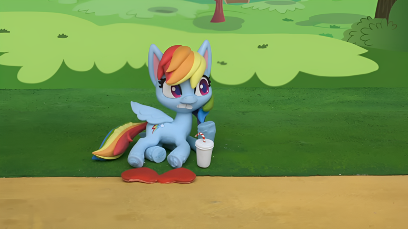 Size: 1920x1080 | Tagged: safe, derpibooru import, edit, edited screencap, screencap, rainbow dash, pegasus, pony, my little pony: pony life, my little pony: stop motion short, cute, image, nervous, png