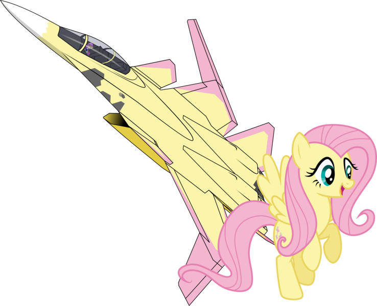 Size: 2459x2000 | Tagged: safe, artist:rarity3257, derpibooru import, fluttershy, pegasus, pony, ace combat, ace combat 7, female, flying, image, jet, jet fighter, mare, png, simple background, smiling, solo, solo female, transparent background, vector, x-02 wyvern