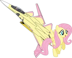 Size: 2459x2000 | Tagged: safe, artist:rarity3257, derpibooru import, fluttershy, pegasus, pony, ace combat, ace combat 7, female, flying, image, jet, jet fighter, mare, png, simple background, smiling, solo, solo female, transparent background, vector, x-02 wyvern