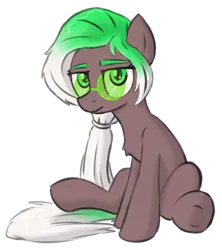 Size: 690x777 | Tagged: safe, artist:superderpybot, derpibooru import, oc, oc:cutting edge, unofficial characters only, earth pony, pony, cute, earth pony oc, female, glasses, image, mare, png, simple background, solo, story included, tony soprano, transparent background