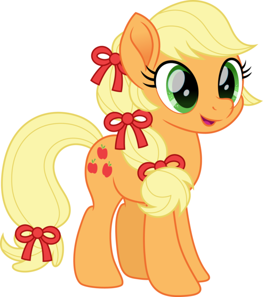 Size: 1418x1600 | Tagged: safe, artist:cloudy glow, derpibooru import, applejack, earth pony, pony, 1968, barbie, barbie hair, female, g4, image, png, ribbon, simple background, solo, transparent background