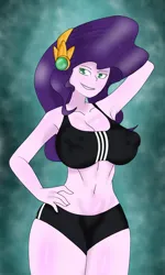 Size: 4134x6890 | Tagged: suggestive, artist:elovital, derpibooru import, pipp petals, human, equestria girls, g5, adidas, breasts, busty pipp petals, clothes, equestria girls-ified, erect nipples, g5 to equestria girls, generation leap, hips, image, legs together, png, shorts, skinny pipp, sports, sports bra, sports outfit, sports shorts