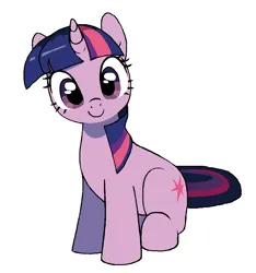 Size: 1024x1095 | Tagged: safe, artist:cheesesauce_45, derpibooru import, twilight sparkle, pony, unicorn, cute, female, image, looking at you, mare, png, simple background, sitting, smiling, smiling at you, solo, twiabetes, unicorn twilight, white background