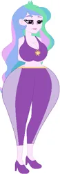 Size: 232x667 | Tagged: suggestive, artist:sturk-fontaine, derpibooru import, princess celestia, human, equestria girls, base used, breasts, busty princess celestia, child bearing hips, g4, image, png, principal celestia, simple background, thighs, thunder thighs, white background, wide hips