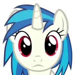 Size: 5000x5000 | Tagged: safe, artist:age3rcm, edit, vinyl scratch, pony, unicorn, :c, bust, female, frown, image, looking at you, mare, mare stare, png, portrait, red eyes, simple background, solo, transparent background