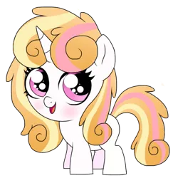 Size: 583x600 | Tagged: safe, artist:unoriginai, derpibooru import, oc, unofficial characters only, spoiler:s06, crack shipping, cute, image, magical lesbian spawn, offspring, parent:princess flurry heart, parent:pumpkin cake, parents:pumpkin heart, png, shipping, simple background, transparent background