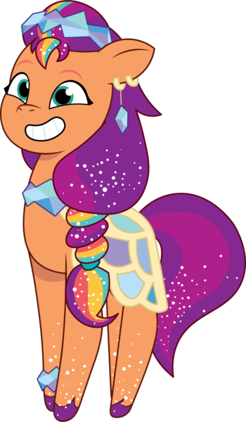 Size: 711x1219 | Tagged: safe, artist:prixy05, derpibooru import, sunny starscout, earth pony, pony, g5, my little pony: tell your tale, spoiler:g5, spoiler:my little pony: tell your tale, spoiler:tyts01e68, crystal ball (episode), female, image, mane stripe sunny, mare, png, simple background, solo, transparent background, vector