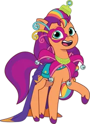 Size: 903x1245 | Tagged: safe, artist:prixy05, derpibooru import, sunny starscout, earth pony, pony, g5, my little pony: tell your tale, female, image, mane stripe sunny, mare, png, ponykind parade, ponykind parade-emonium, satchel, simple background, solo, transparent background, vector