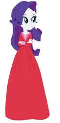 Size: 291x591 | Tagged: safe, artist:cheerful9, artist:selenaede, derpibooru import, rarity, human, equestria girls, clothes, dress, eliza (the wild swans), female, gown, humanized, image, png, smiling, solo, the wild swans