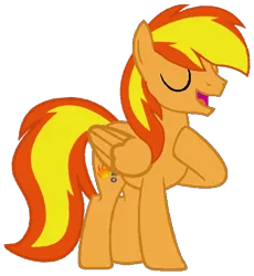 Size: 510x554 | Tagged: safe, artist:noi kincade, derpibooru import, oc, oc:firey ratchet, unofficial characters only, pegasus, pony, g4, image, male, png, simple background, solo, stallion, transparent background