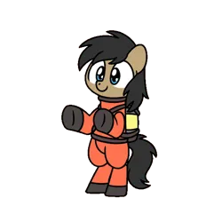 Size: 600x600 | Tagged: safe, derpibooru import, oc, oc:cogs fixmore, earth pony, pony, derpibooru community collaboration, 2024 community collab, bipedal, image, png, simple background, solo, transparent background