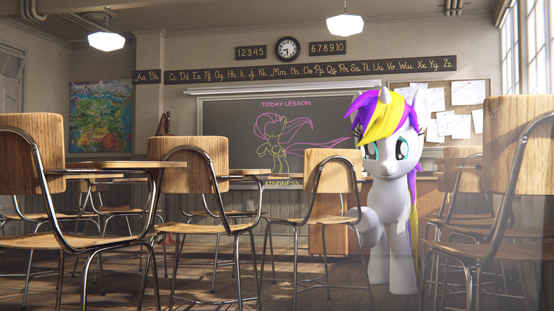 Size: 3840x2160 | Tagged: safe, artist:mrwithered, derpibooru import, oc, oc:sprinkles, pony, unicorn, 3d, female, flag, image, map of equestria, mare, png, solo