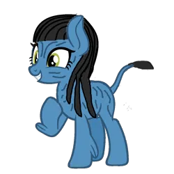 Size: 1000x1000 | Tagged: safe, artist:mlpfan3991, derpibooru import, na'vi, avatar, female, image, james cameron's avatar, png, simple background, solo, solo female, transparent background