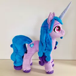 Size: 1080x1080 | Tagged: safe, artist:epicrainbowcrafts, derpibooru import, izzy moonbow, pony, unicorn, g5, female, image, irl, jpeg, mare, photo, plushie, solo